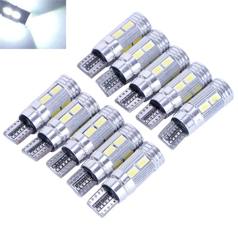 

1Pcs DC12V 5630 6SMD T10 W5W LED Canbus 168 194 Car Wedge Side Bulb White 6000K Auto Light Dome Door Map light