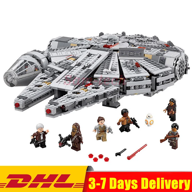 

MOC Legoingly 10467 LEPIN 05007 Star Series War 1381pcs Millennium Falcon Toys Building Blocks Bricks Toys