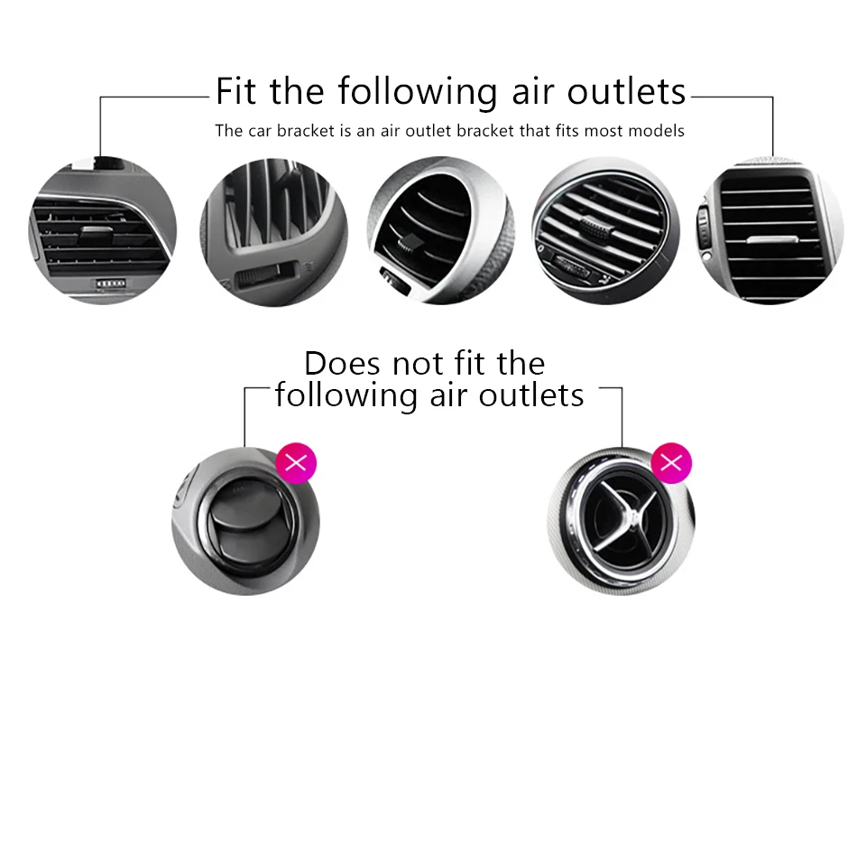 Universal Cute Cartoon Gravity Bracket Car Phone Stand Holder Air Vent 360 Degree Rotation For Huawei iphone X 8 7 Phone Support (8)
