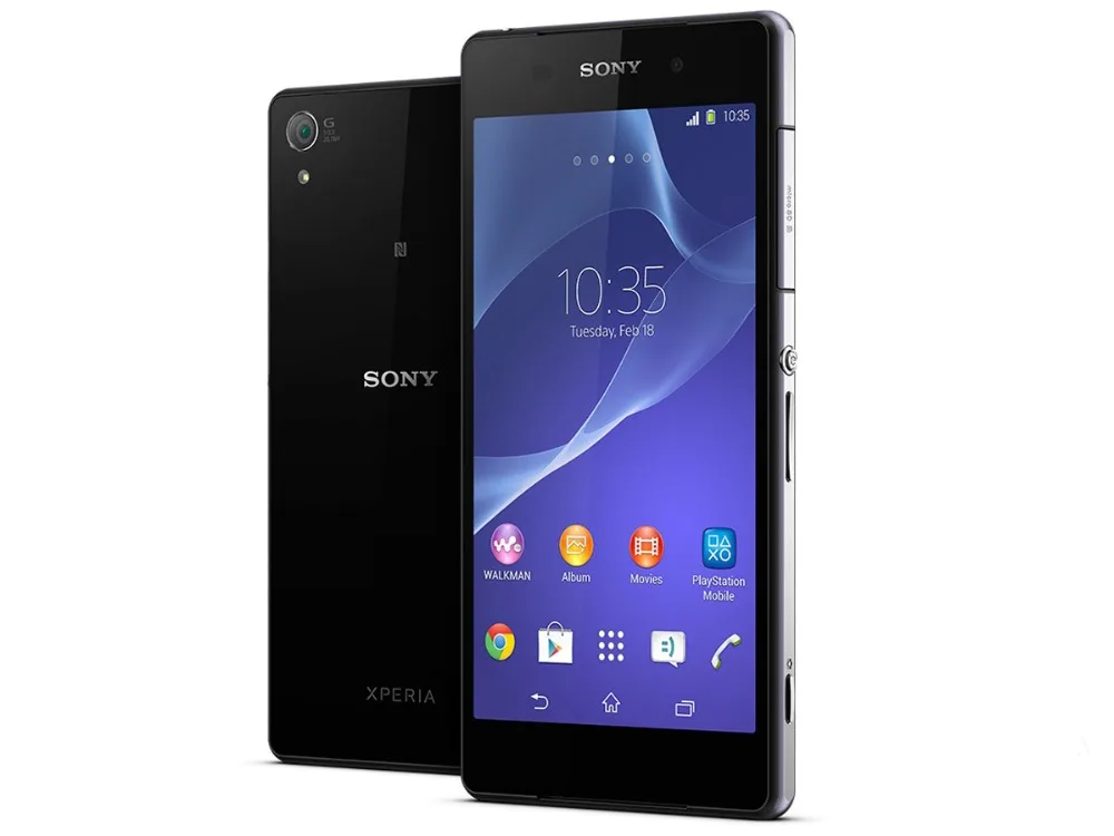 Разблокированный мобильный телефон sony Xperia Z2 D6503 GSM WCDMA 4G LTE Android четырехъядерный ОЗУ 3 Гб ПЗУ 16 Гб 5,2 дюйма камера 20 МП