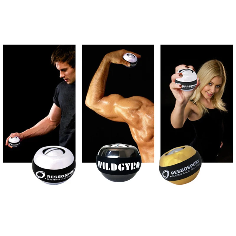 Gyroscope Ball No Wrist Light Power Ball Arm Muscle Relax Exerciser Fortifying Rotor Gym Hand Exerciser Gyro Ball (3)
