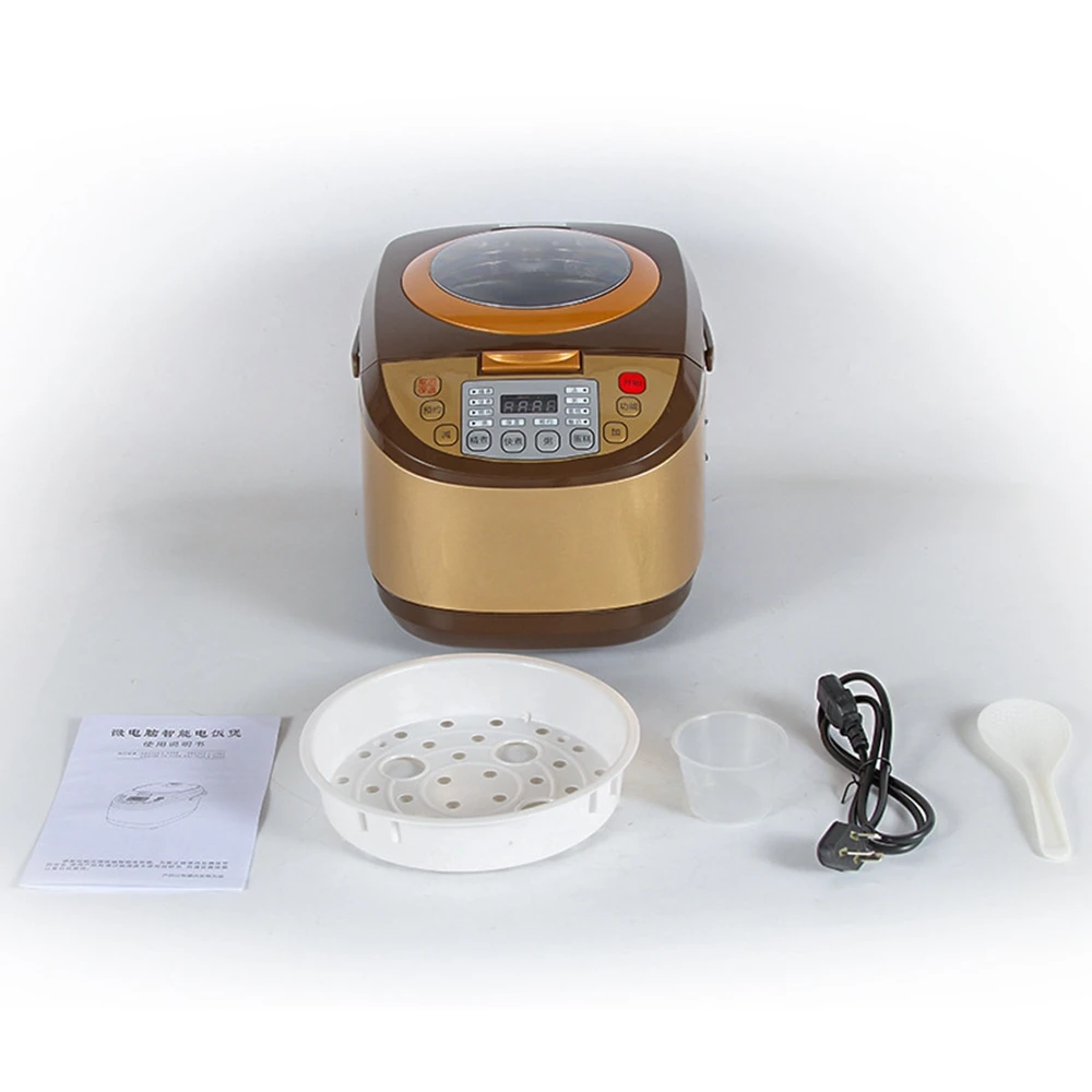 DMWD Transparent Lid 5L Home Intelligent Rice Cooker 220V 900W Multifunctional Electric Pot Yogurt Cake Machine 24H Appointment