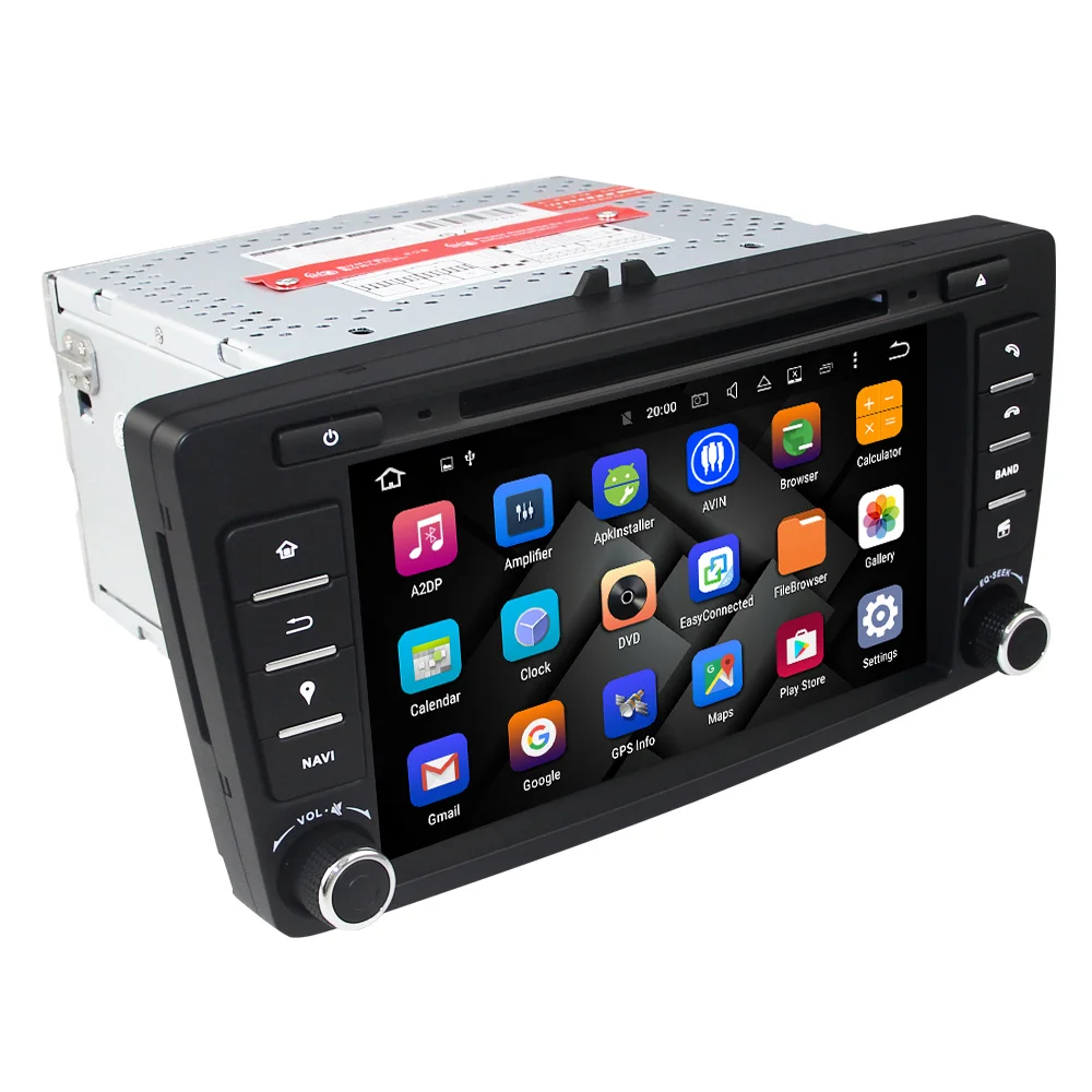 Автомагнитола Eunavi 2 Din DVD GPS для Skoda Octavia 2012 2013 A 5 A5 Yeti Fabia Android 9 0 четырехъядерный