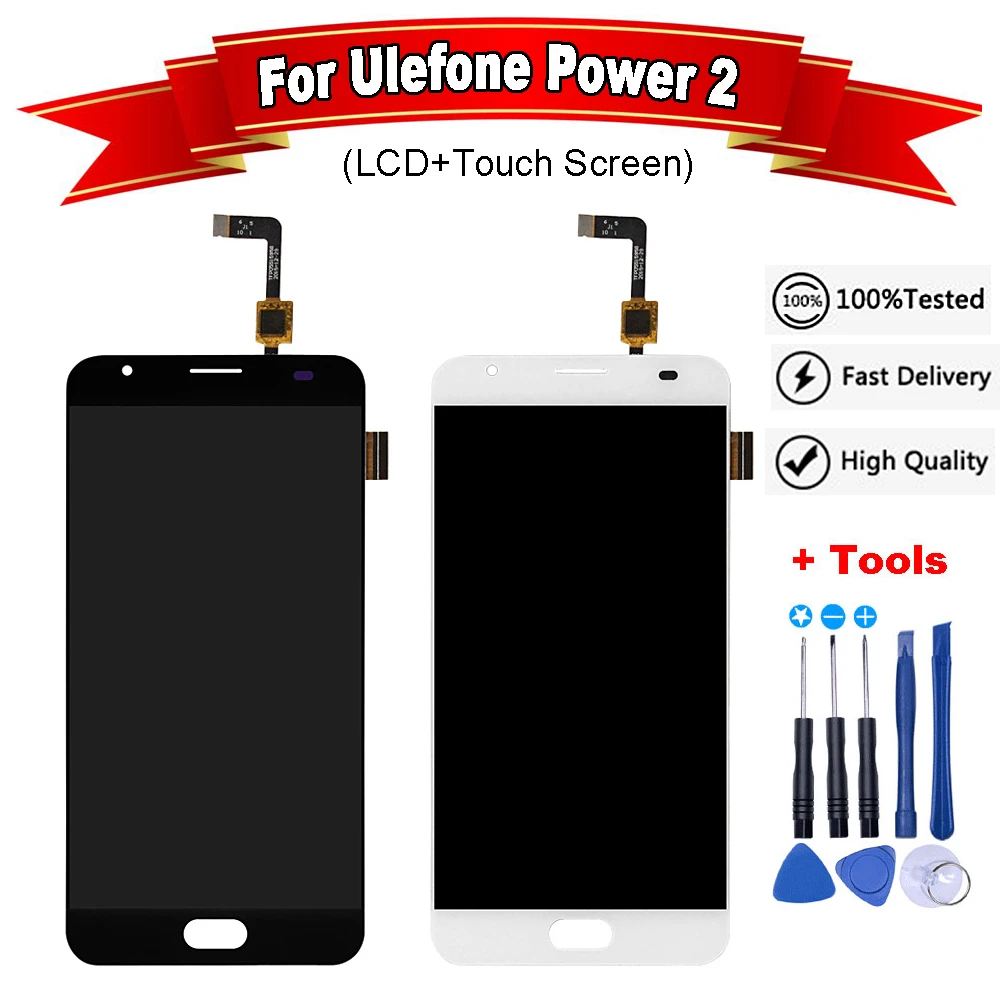 

5.5"inch For Ulefone Power 2 LCD Display Digitizer With Touch Screen Replacement +Free Tools