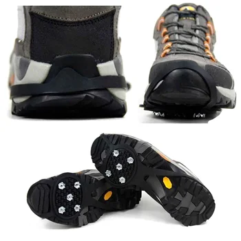 

1 Pair Outdoor Ice Snow Non-Slip Silicone Shoe Grip Cleats for Climbing Hiking ED-shipping