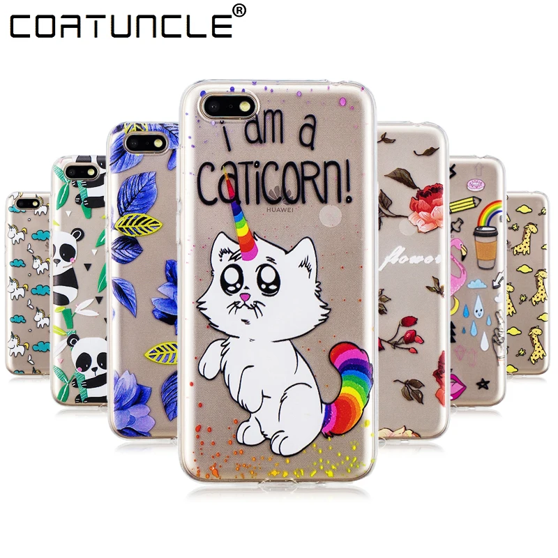 

Honor 7A Case on For Coque Huawei Honor 7A DUA-L22 Case 5.45 inch Soft TPU Painted Cover sFor Fundas Huawei Y5 2018 Phone Cases