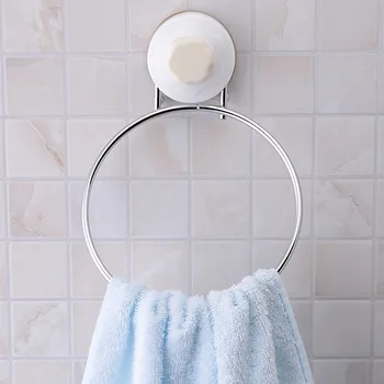 

DINIWELL Durable Home Storage Multi-function Bath Sucker Towel Ring Towel Rack Shelves For Bathroom Kitchen Toy Key Organizer