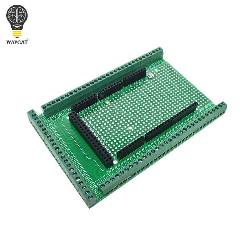 WAVGAT Двухсторонний PCB прототип винтовой клеммный блок щит комплект для MEGA 2560 Mega R3