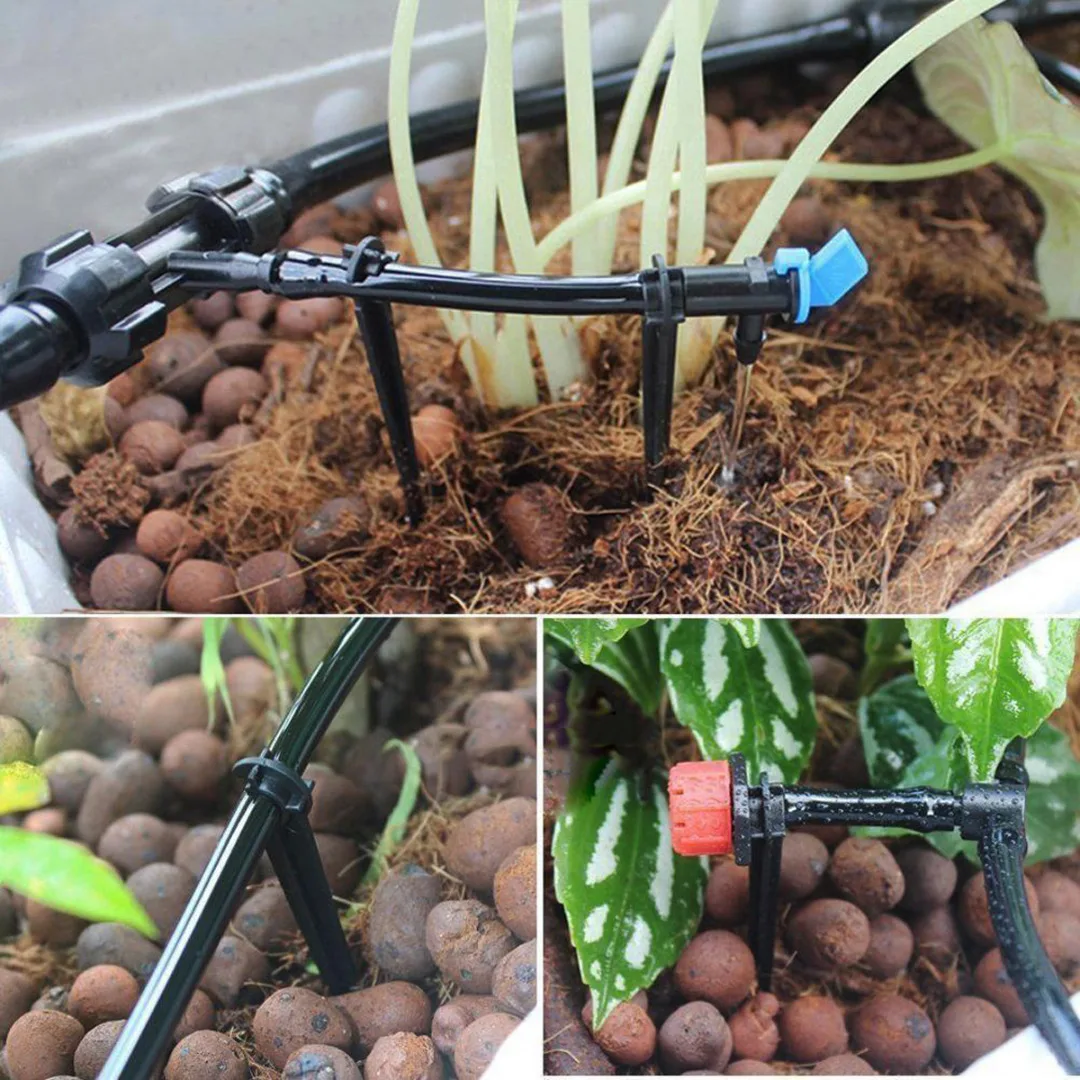 Water Irrigation Kit Set Automatic Micro Drip Watering System Plant Garden Tool