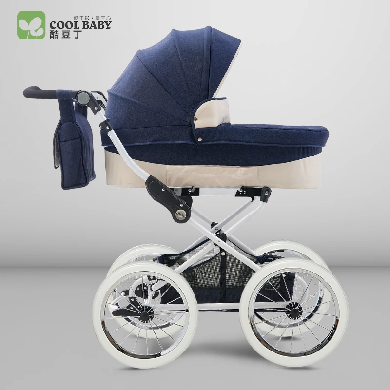 Coolbaby Европейская королевская детская коляска Двусторонняя Противоударная