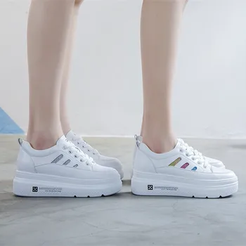 

2019 autumn new fashion simple solid color thick sole casual shoes women trend comfortable versatile flat shoes