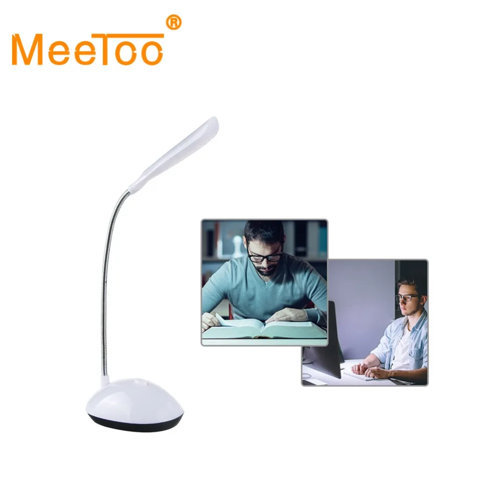 

Portable 4 LED Reading Eye Protection LED Desk Lamp Power Mini Flexible Battery Powered Led Foldable Table Light Lamp For Study