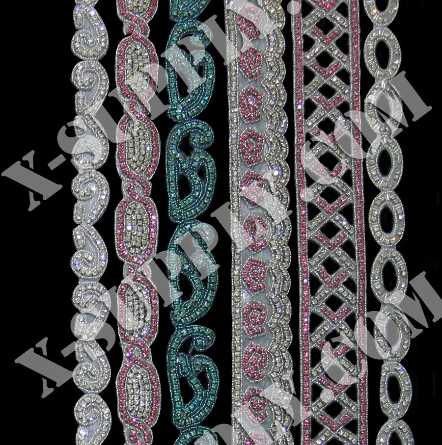 Rhinestone Appliques Trim (7)