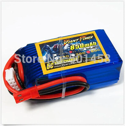11.1V/3S 850mAh 50C LiPo Battery For T-REX 250 Hot selling RC Helicopter Parts