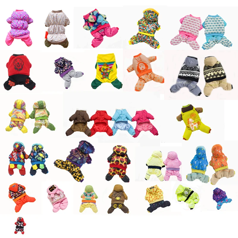 

Winter Pet Dog Waterproof Warm Jacket A Variety Of Styles Clothes Send at random For Puppy Cat Casual Overall Chihuahua Costumes