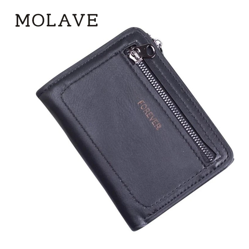 MOLAVE wallets wallet female Solid card holder Zipper