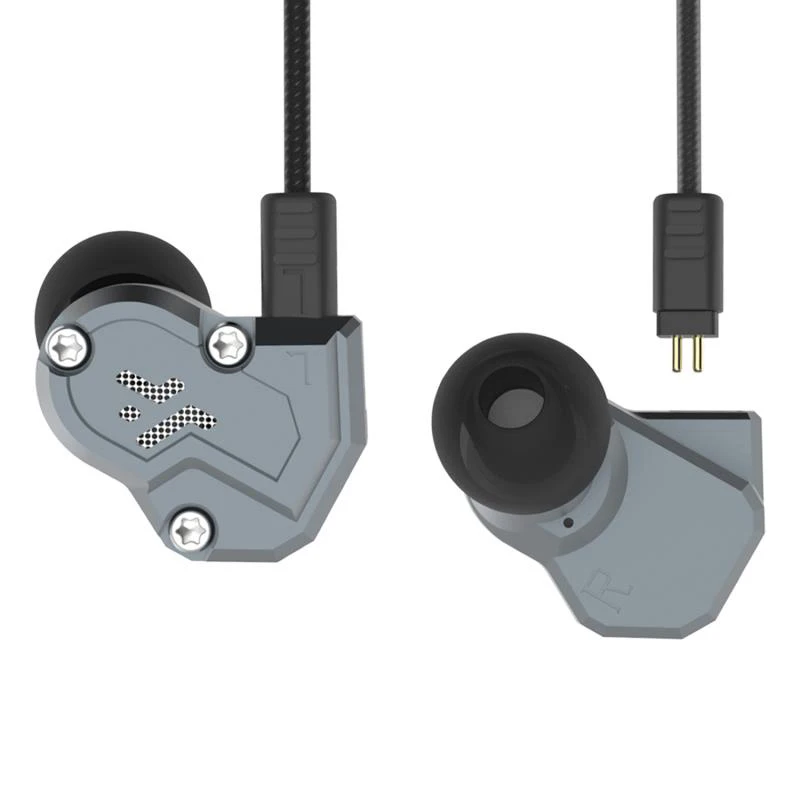 

Revonext QT3 2DD+2BA Hybrid Ear Hook Earphone CNC Metal Fashion Headphone Sporting Headset Earbud with Mic for Huawei iphone