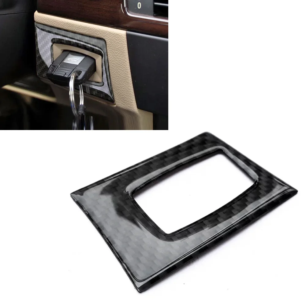 Buy JEAZEA Car Interior Carbon Fiber Circle Ignition