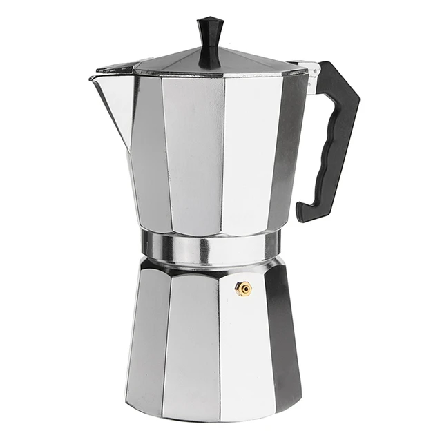 600ml 12 Cup Coffee Pot Stove Percolator Maker Top Expresso Latte 600ml 12 Cup Coffee Pot Stove Percolator Maker Top Expresso Latte Aluminum Moka Octagonal