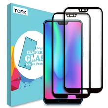 Протектор экрана TOPK для huawei Honor 10, закаленное стекло HD, прозрачная защитная пленка с полным покрытием для Honor 10, защитное стекло