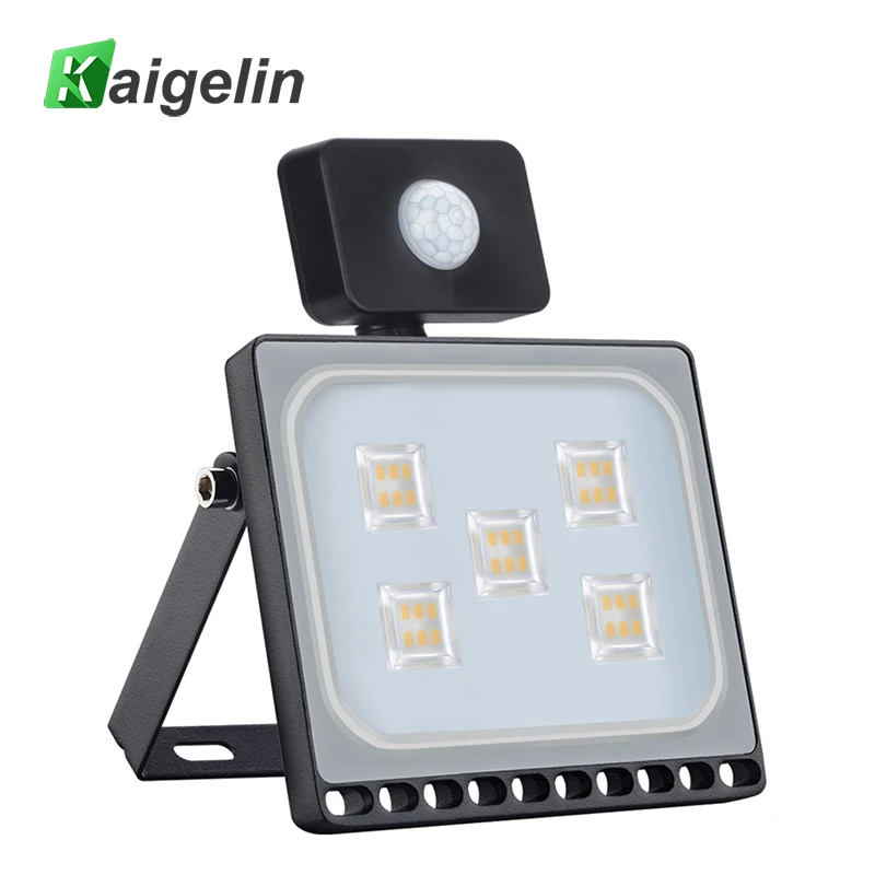 

10pcs/lot 30W PIR LED Flood Light Motion Detector 220V Outdoor LED Projector Waterproof Sensor Floodlight For Garden Lighting