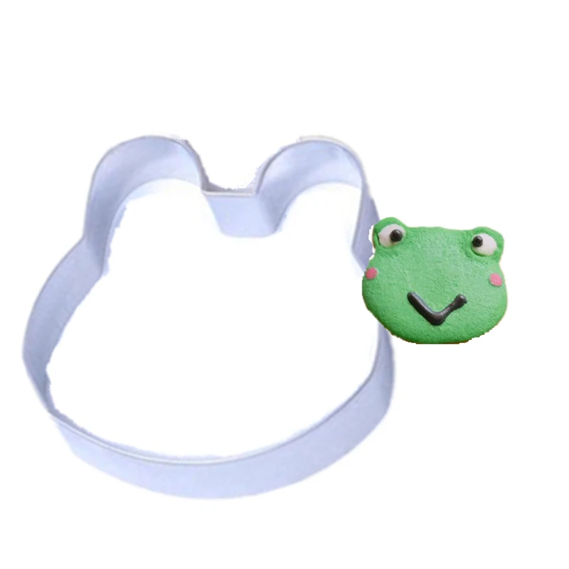 1PC/Lot Cute Frog Biscuit Cookie Cutter Animal Series Stainless Steel Metal For Dough Fondant Fruit Deco | Дом и сад