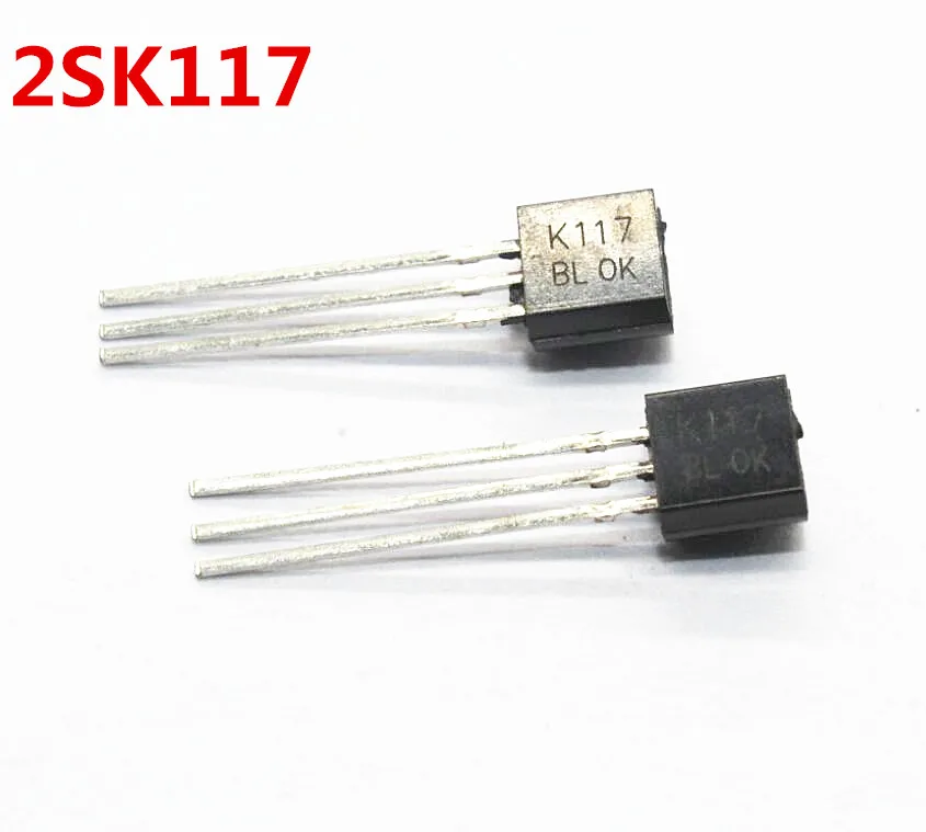 20PCS 2SK117 TO 92 K117 JFET Low Noise Audio Amp 1.0dB 30V VGS New