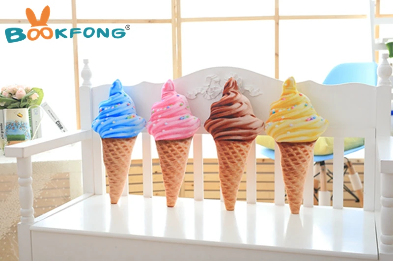 BOOKFONG 30 см Дизайн 3D сладкое мороженое Подушка Автомобильная поясная подушка мягкая плюшевая Мягкая кукла игрушки креативная подушка