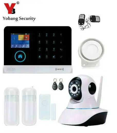 

YoBang Security 3G GPRS Home Office Security Alarm System With WIFI IP Camera Wireless PIR Motion Detector Door Window Sensor