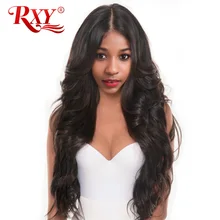 RXY 150% Density Body Wave Full Lace Human Hair Wigs For Black Women Brazilian Wig With Baby Hair Pre Plucked Hairline Non-Remy