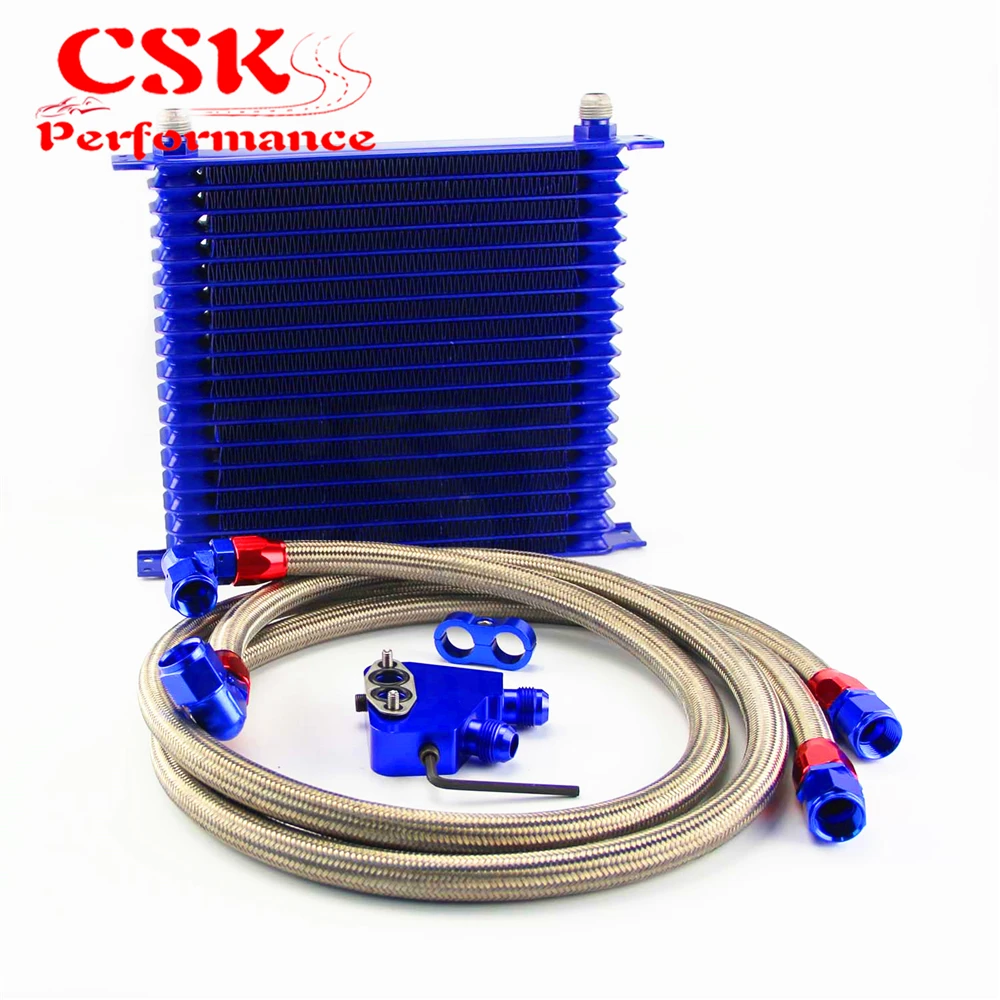 Масляный радиатор для LS1 LS2 LS3 LSX черный/синий 10 6x12x2 дюйма|oil cooler|sandwich plateplate oil cooler |
