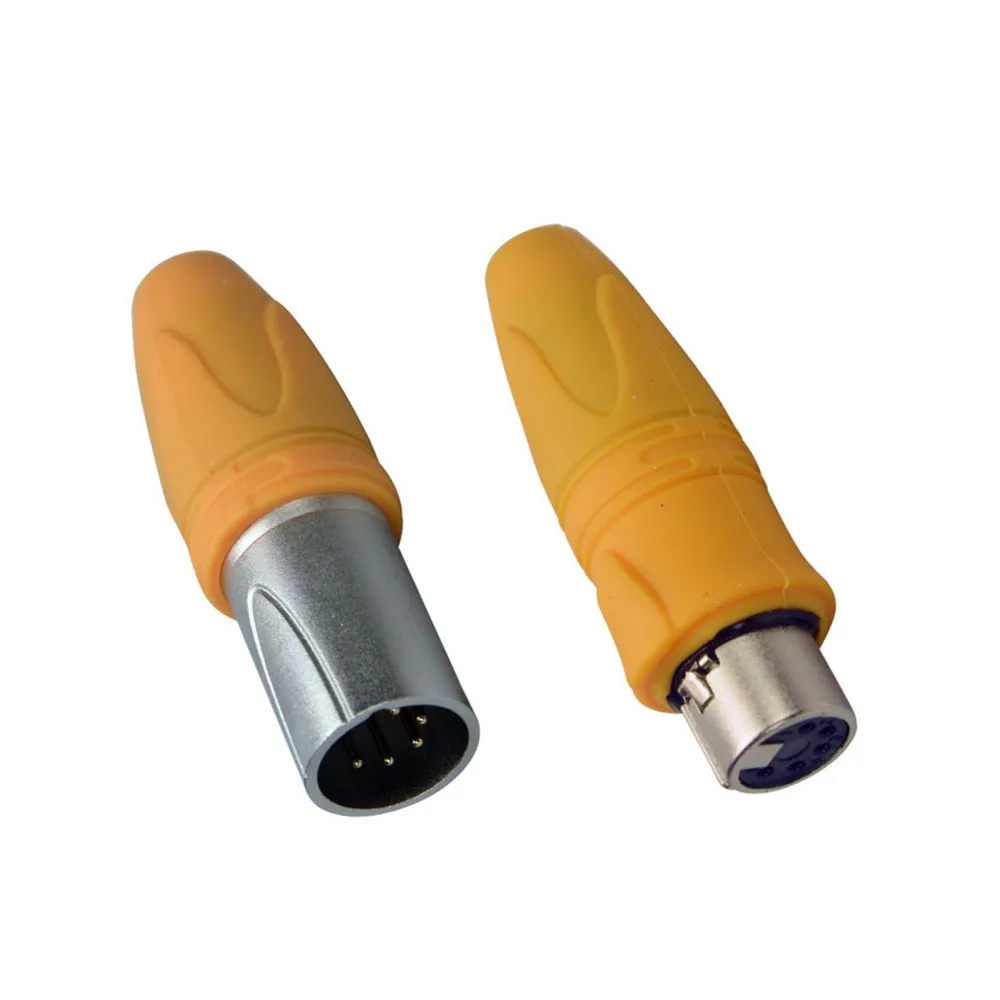 wholesale 100pcs/lot XLR 5Pin Senior waterproof Cannon Connector with