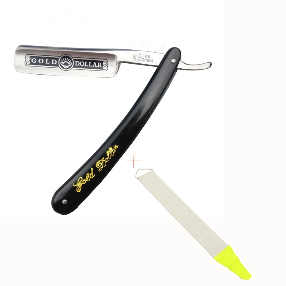 

Staight Edge Safety Barber Razor Folding Shaving Knife Shaver with Sharpening Strop Cloth