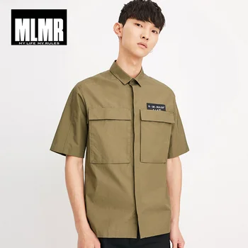 

MLMR men's spring and summer new cotton tide short-sleeved shirt |218204504