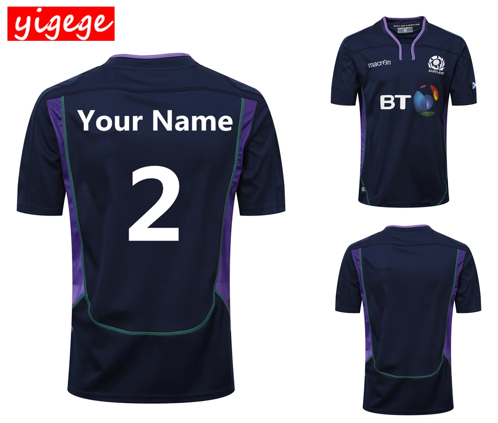 

Custom names and numbers 2019 Scotland home Rugby Jerseys shirt national team jersey International League rugby shirts