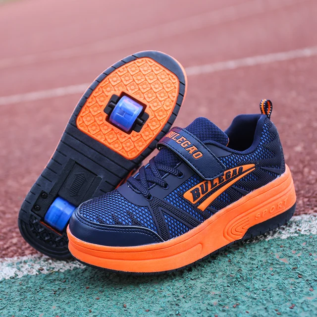 New 2016 Wheel Shoe Children Shoes Fashion Casual Wheel Shoes Boy