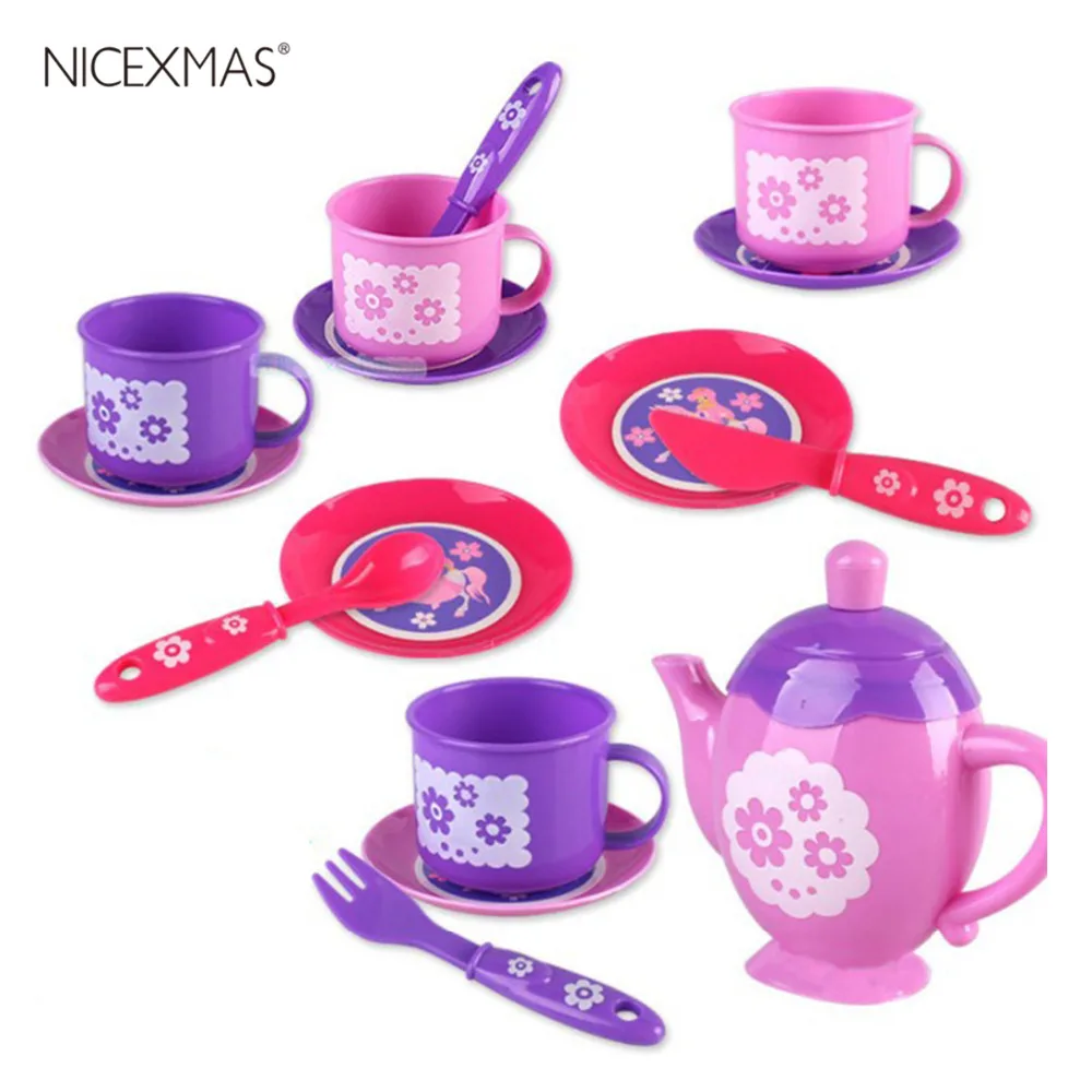 

15Pcs Tea Set Playset Pretend Play Toy Set Mini Tea Things Pretend Play Kitchen Toys Birthday Gift For Kids Boys Girls