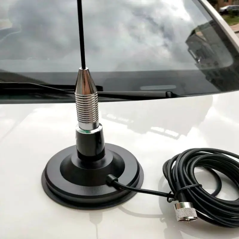 VHF136 174MHz гибкая антенна с пружинным плетением для автомобильного мобильного