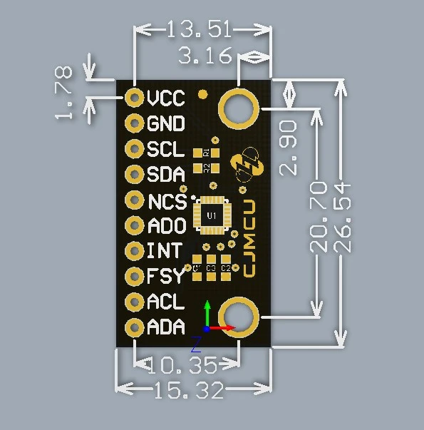 ICM-20948 низкая мощность 9 оси MEMS датчик движения