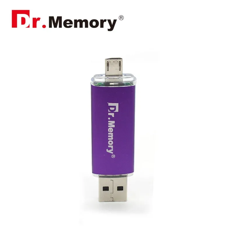 Usb флеш-накопитель Dr. memory OTG, розовое золото, 4 ГБ, 8 ГБ, 16 ГБ, 32 ГБ, 64 ГБ, флеш-накопитель, диск памяти, яркий, настраиваемый, usb флешка, горячая Распродажа