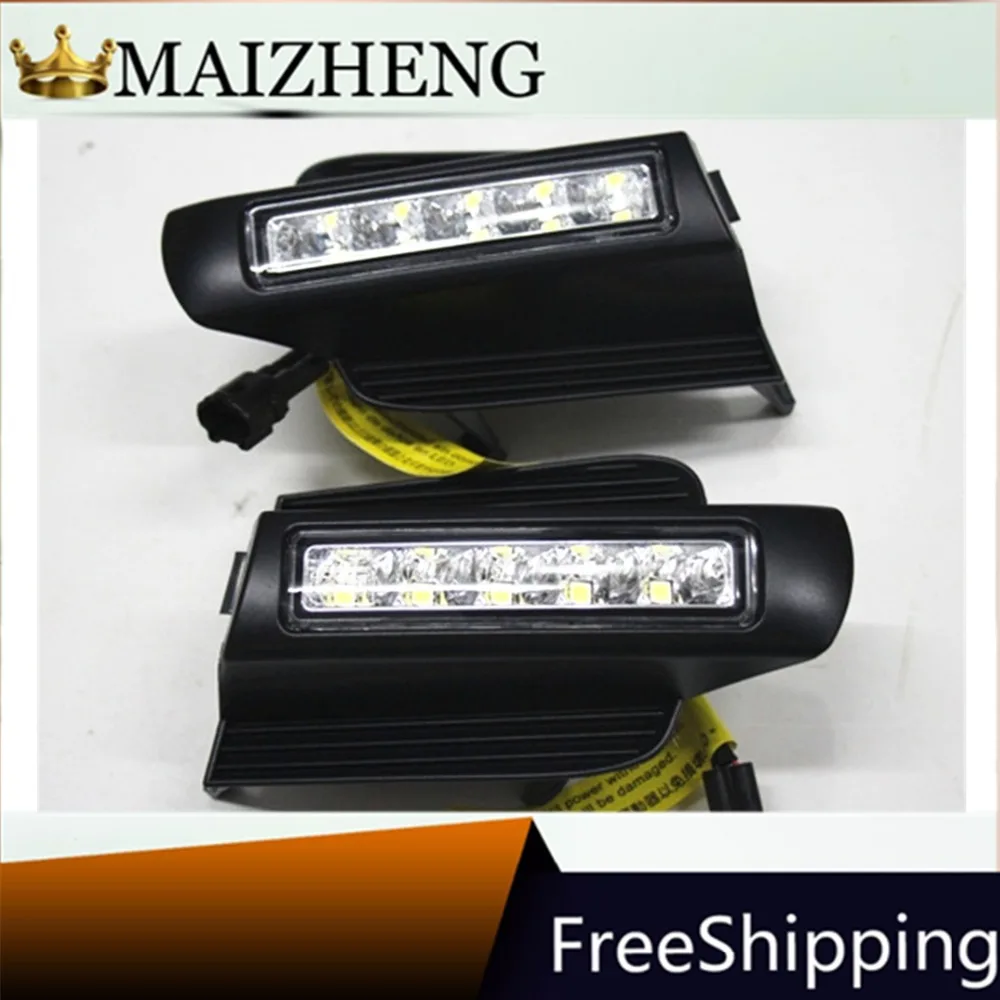 LED Daytime Running Light for Toyota Prado 120 LC120 GRJ120 Land cruiser 2003-2009 Fog lamp drl bumper light