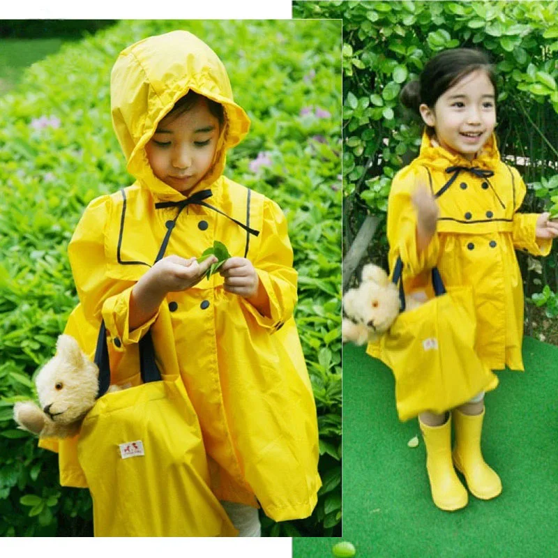 Children's Raincoat Girl Kindergarten Princess Cute Baby Waterproof