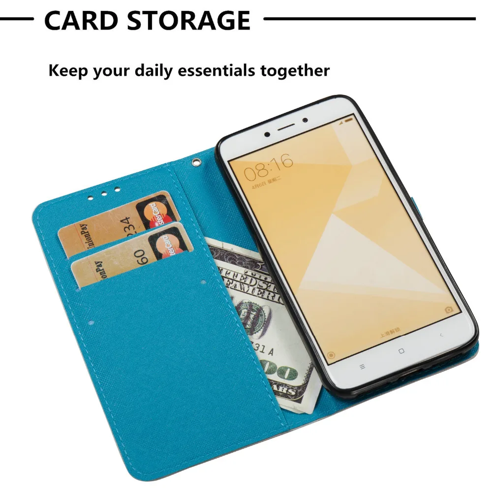 3D Patterned Luxury PU Leather Wallet Card Slots Case Cover For Xiaomi Mix 2S Mi A1 Redmi 5 Plus 4A 4X Note 5A Phone Case Coque (4)