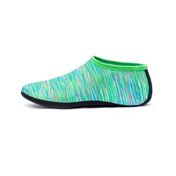 Носки для дайвинга дышащие пляжные противоскользящие водные виды спорта Подводные плавники быстросохнущие подводное плавание Сноркелинг морской серфинг нескользящая обувь - Цвет: Green Line