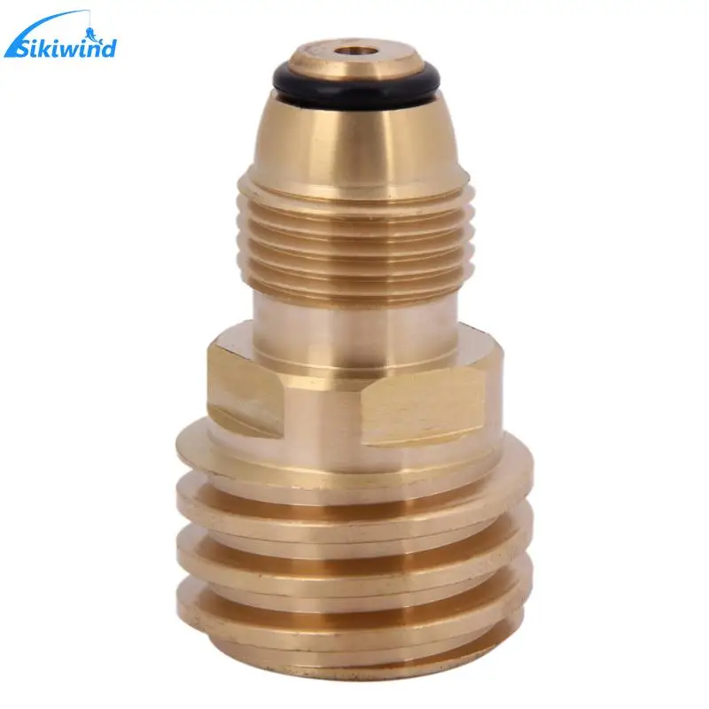 

Essential Outdoor Indoor Equipment Converts Propane LP TANK POL Service Valve to QCC Outlet Brass Adapter For BBQ Camping Stove