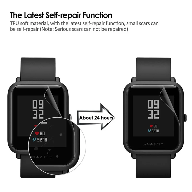2 шт для Amazfit Bit ультра тонкая защитная пленка для экрана из ТПУ Для Xiaomi Huami Amazfit Bip PACE Lite Youth Smart Watch