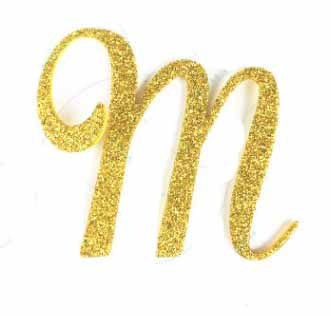 1pc Gold Letter A-Z Cake Topper Happy Birthday Cake Topper Baby Birthday Party Decoration Kids Cake Toppers For Party