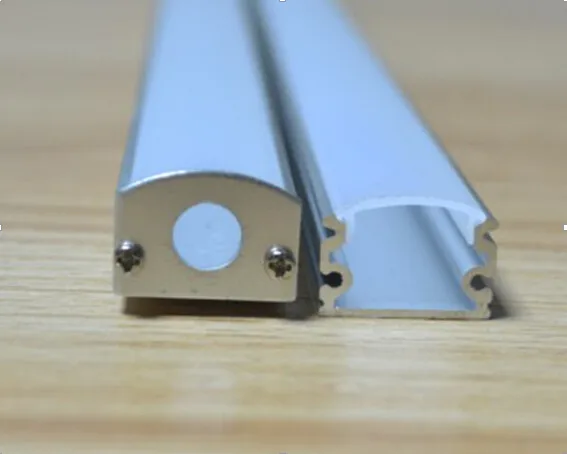 

Free Shipping 2M/pcs 30pcs/lot LED Strip Light Aluminium Profile For Cupboard or Cabinet, Clear/milky Lens Diffuser Available