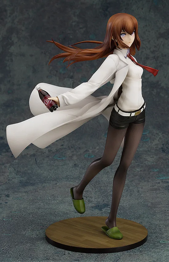 Японское аниме Steins Gate 21 см Makise Kurisu ПВХ фигурка лабораторного члена 004 1/8 Масштаб Окрашенные модели коллекция игрушек