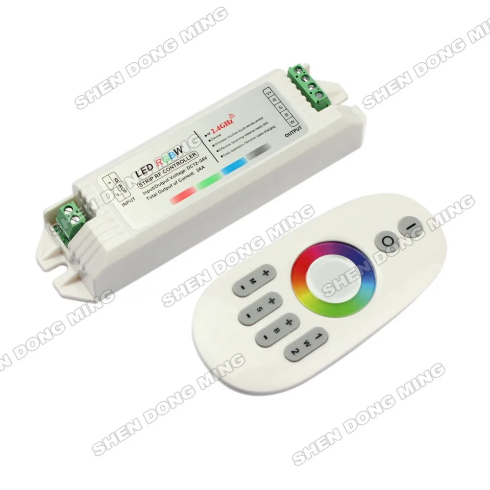 2.4g Rgbw Led Controller Touch Pannel Led Controller 12v/24v 24a Wireless Finger Touch Ring
